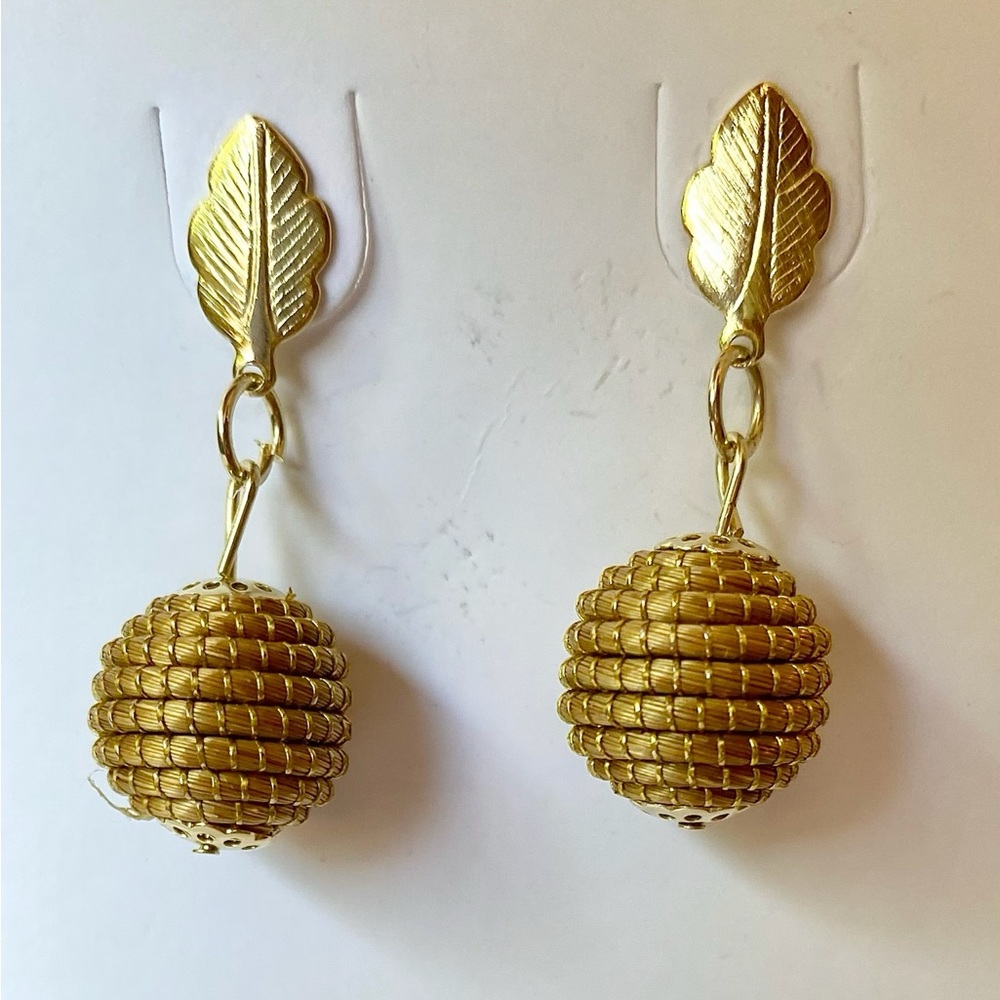 Rare Golden Grass Earrings
